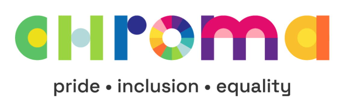 Chroma. Pride, inclusion, equality. Logo.