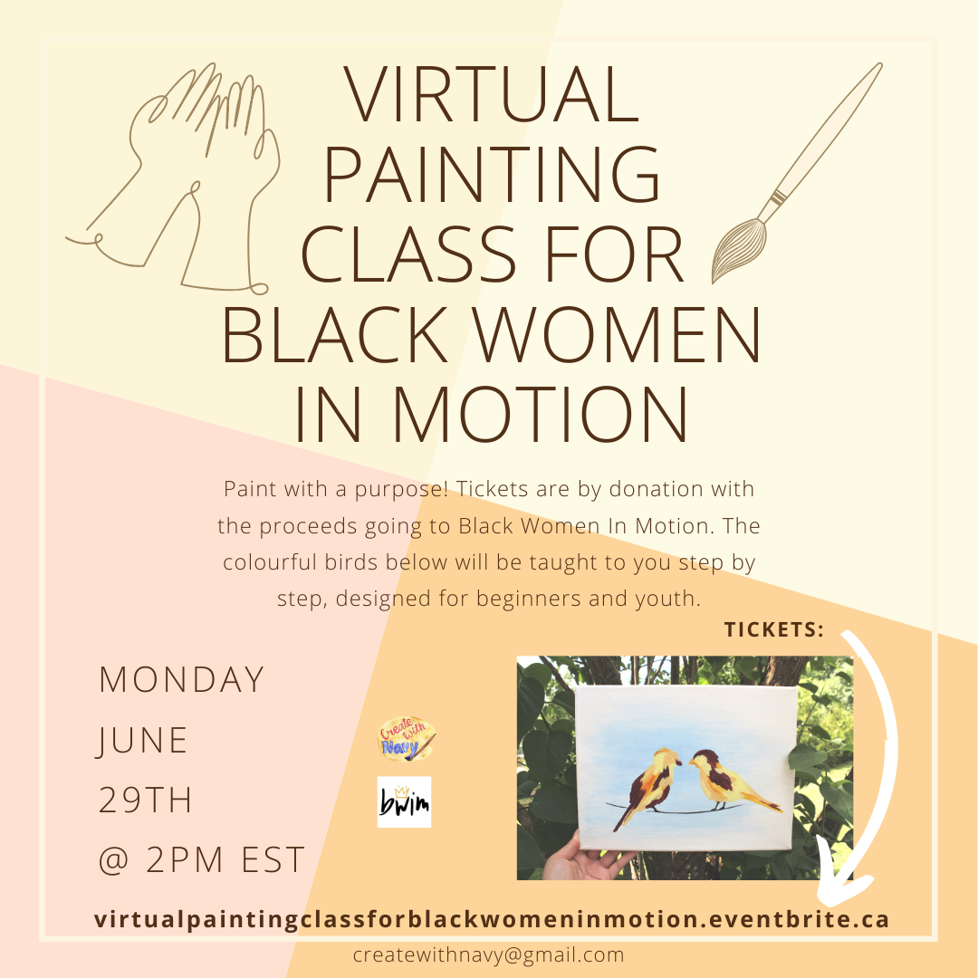 Virtual Painting Class for Black Women in Motion